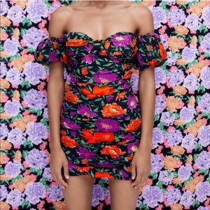 ZARA FLORAL PRINT DRESS